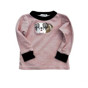 Magnolia Baby UGA Go Dawgs Bulldog Appliqué Long Sleeve Girl Shirt Size 12-18 mo